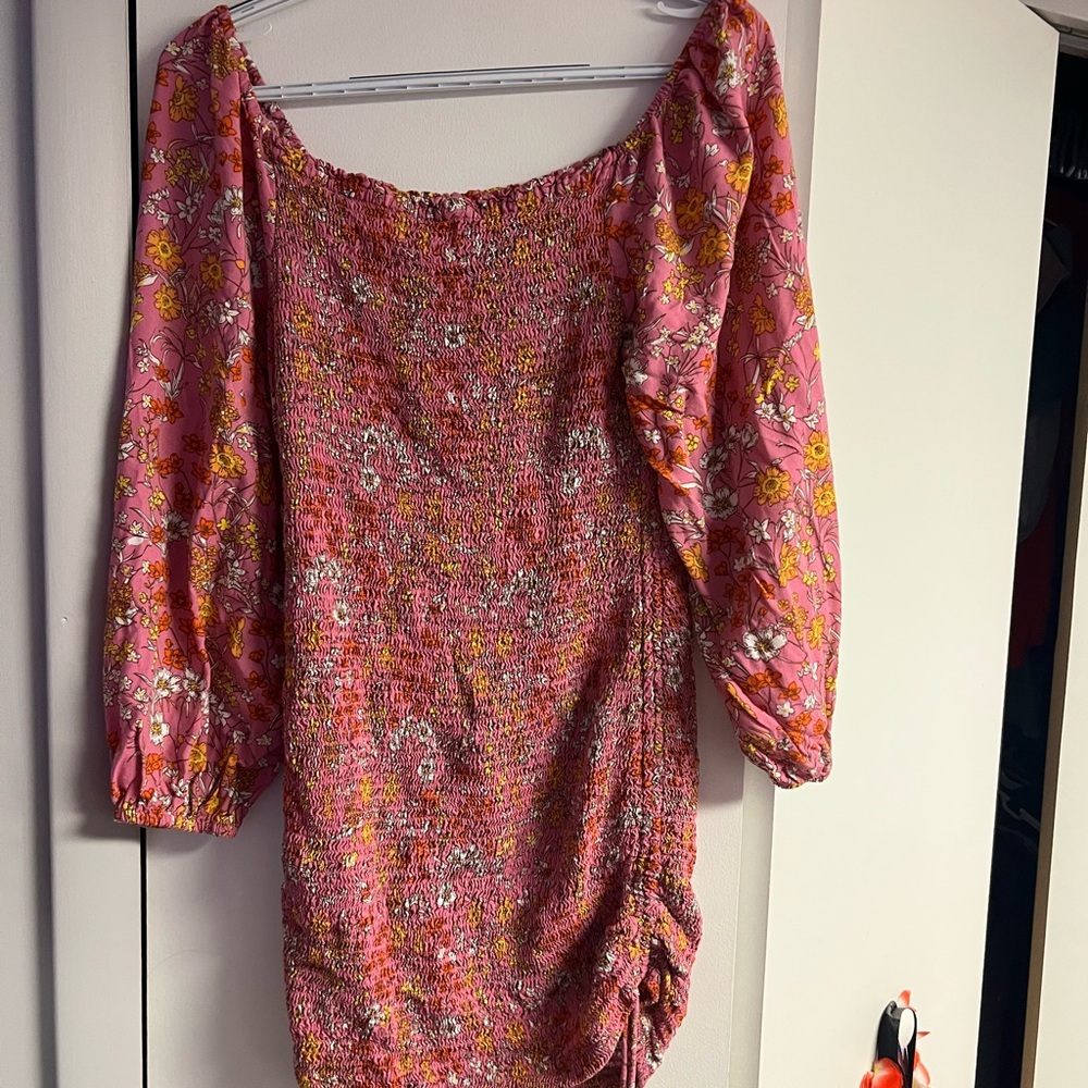 Marshalls Pink Floral Mini Dress